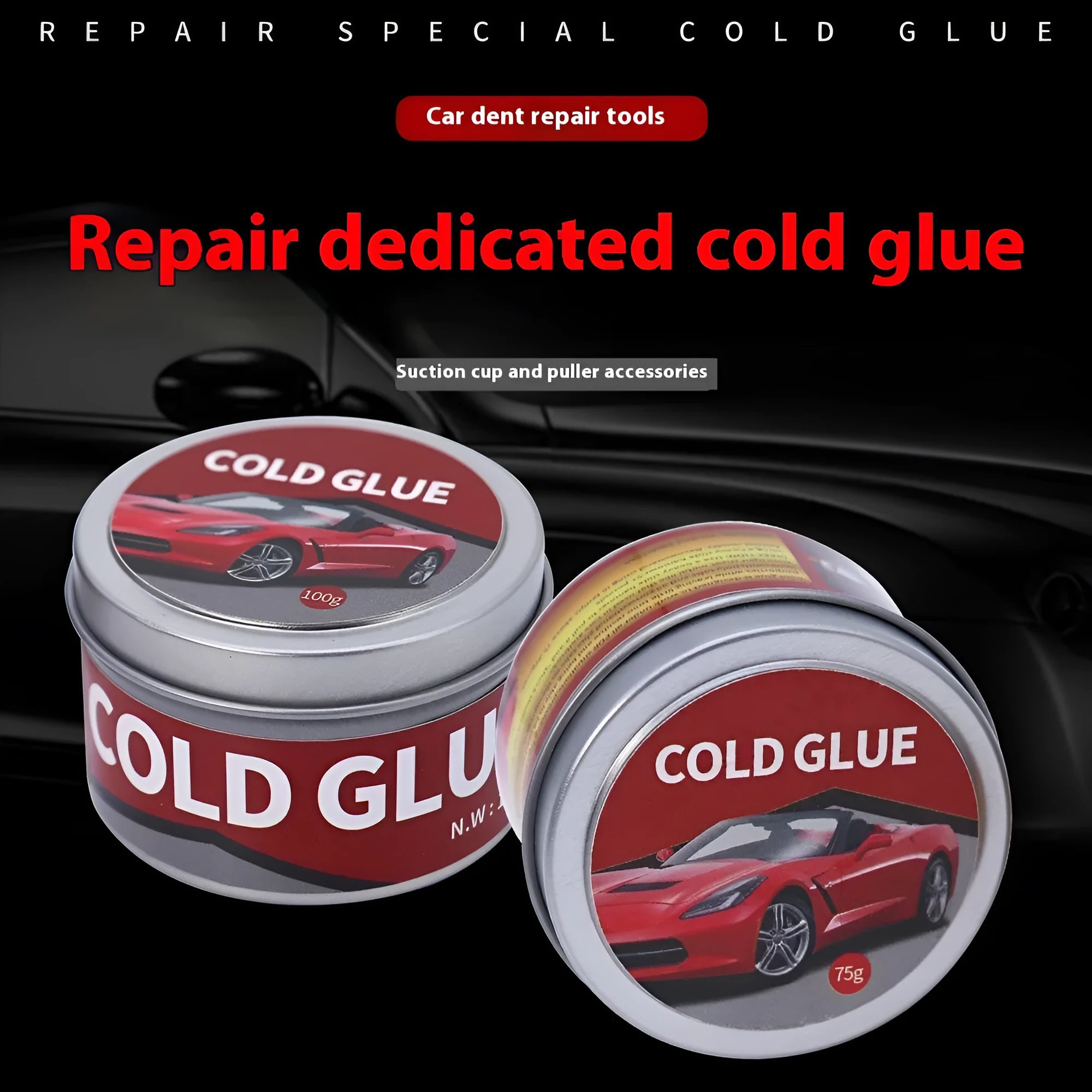 Automobile repair cold glue for depression repairs in 75g and 100g specifications