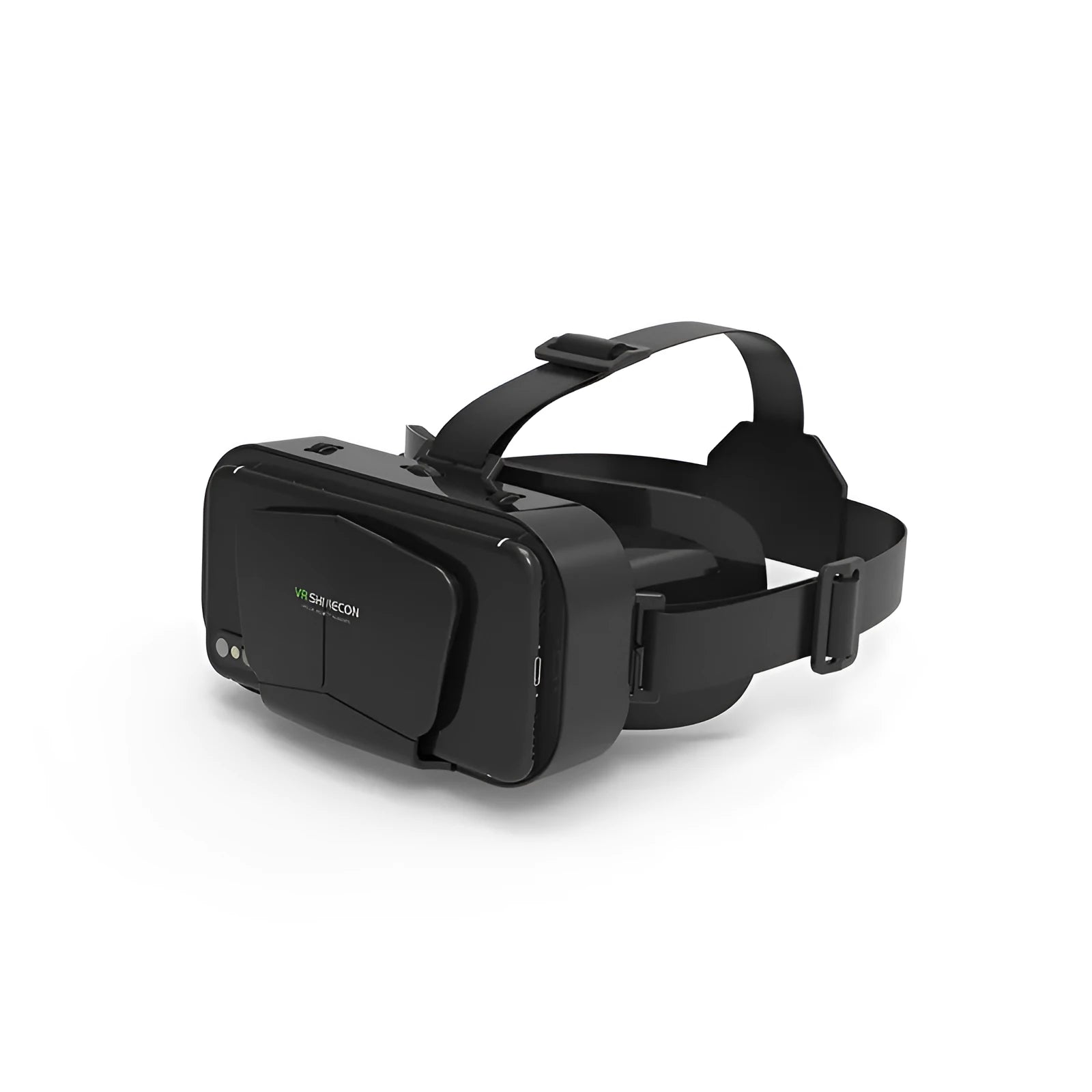 G10 black ABS virtual reality headset for 4.7-7 inch smartphones with lens cloth and manual