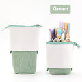 Corduroy drop-down telescopic stationery case in Korean style with six colour options