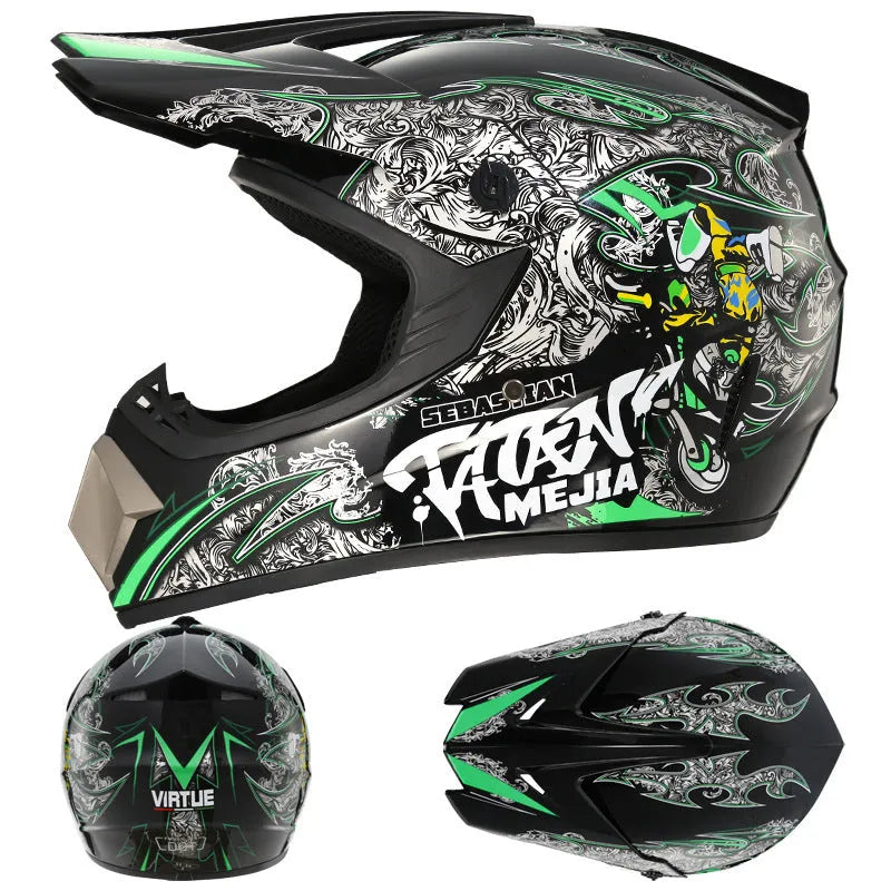 Kart cross-country ABS helmet available in multiple sizes and colours for adults