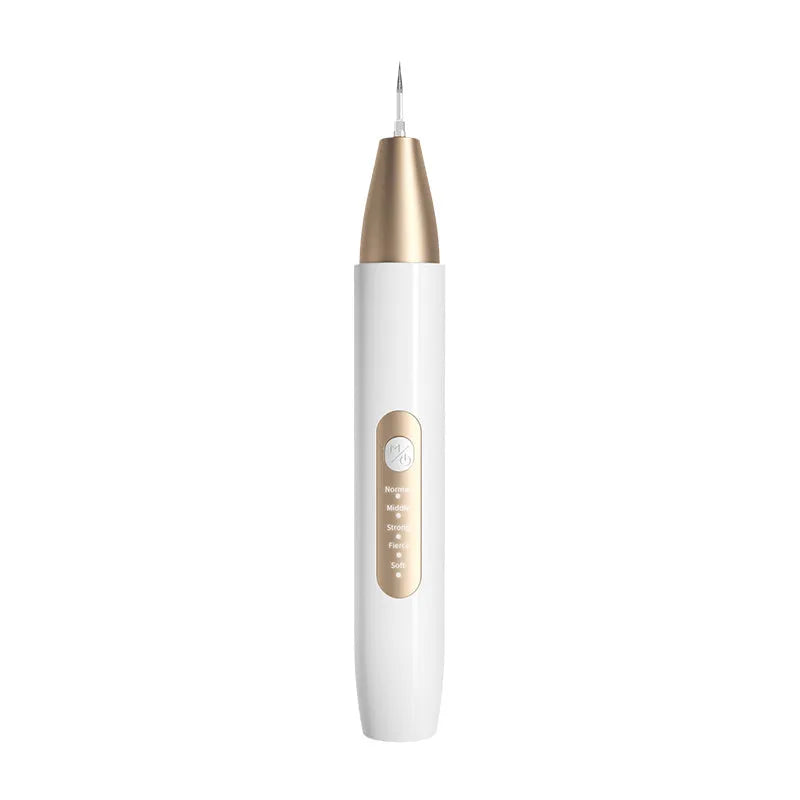 Gold-plated ultrasonic tooth cleaner for tartar and stain removal