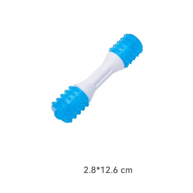 Dual-colour puppy teething chew toy for gentle chewers aged 2 to 8 months