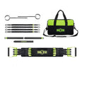 Nylon bench press chest muscle training equipment for home use, Versatile Suit Knight Edition model on a floor.