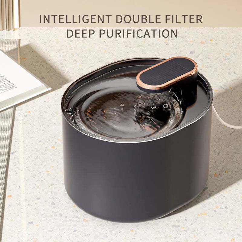 Automatic pet water fountain USB mute feeder for cats and dogs Berlin Blue edition with filter and pump