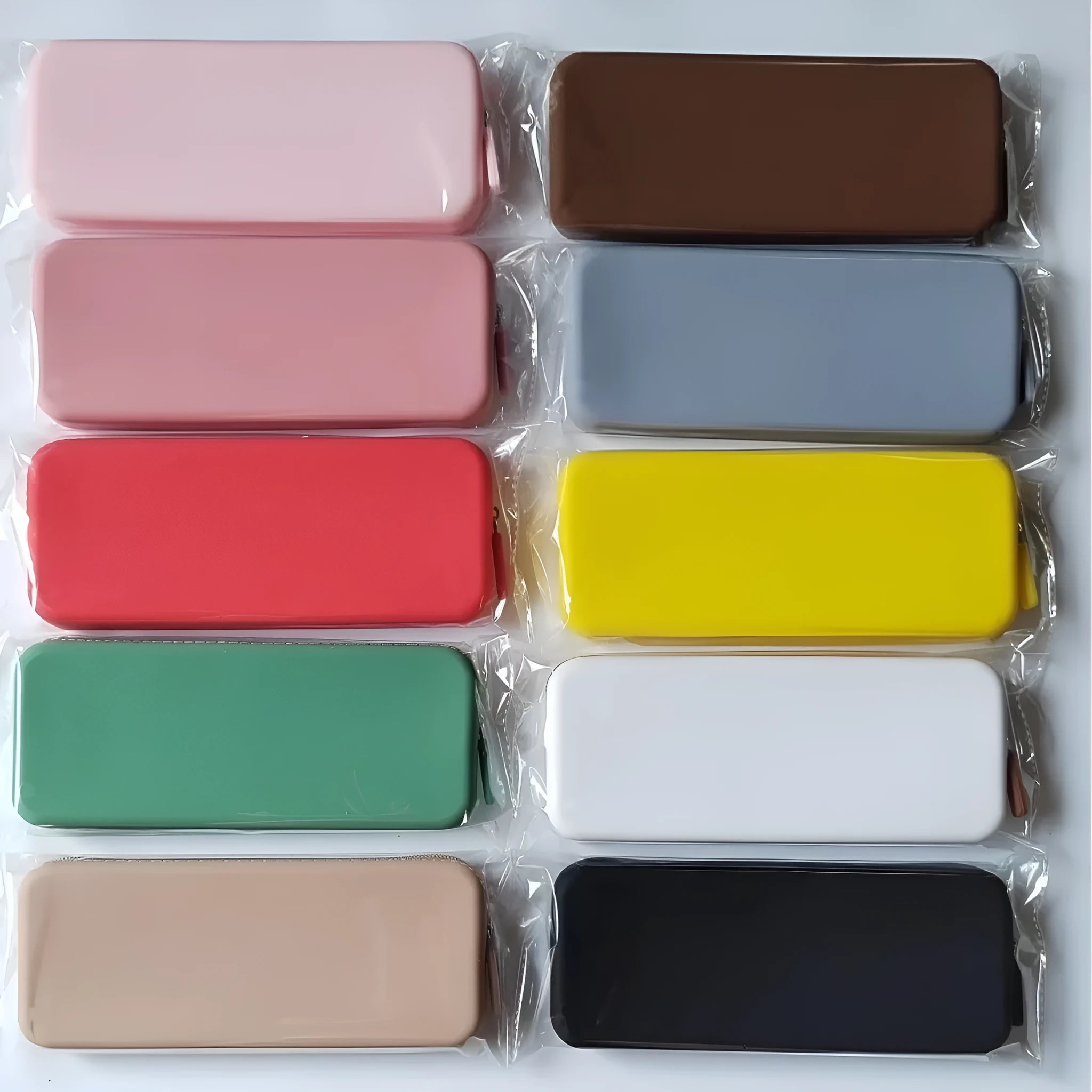 Women's silicone dustproof travel makeup brush storage bag 20x8x2.5cm