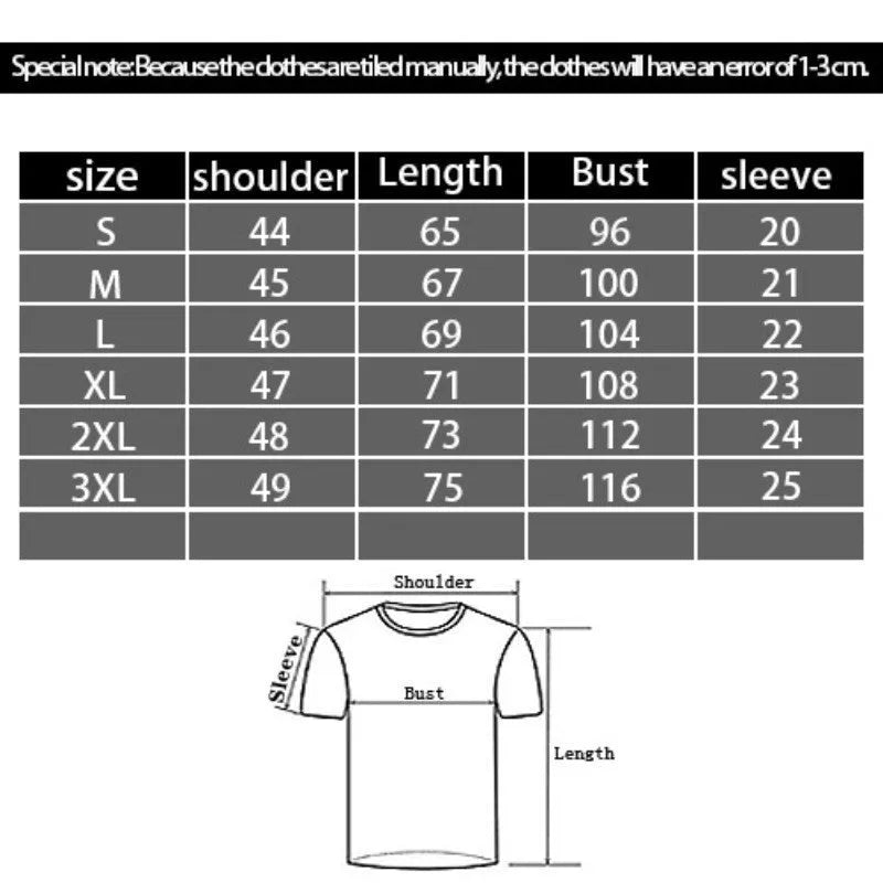 Men's black loose fit T-shirt with 3D printed cartoon design on thin polyester fabric