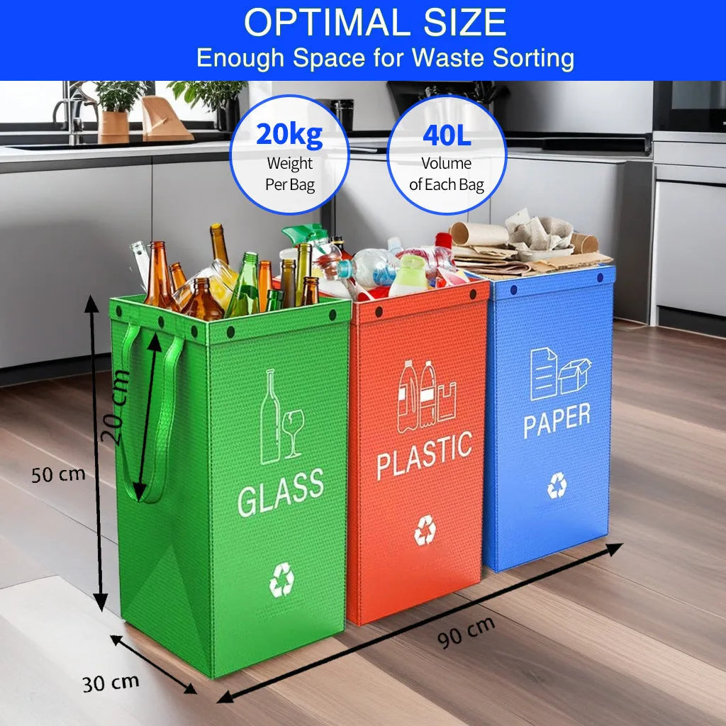 40 litre plastic dustbin in blue colour with dimensions 30x50x30cm and clean bag styling