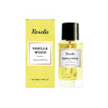 50ml clear bottle of vanilla musk ebony bark perfume eau de parfum unisex