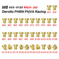 Single M6 brass carburetor main jet nozzle for Dellorto PHBN PHVA