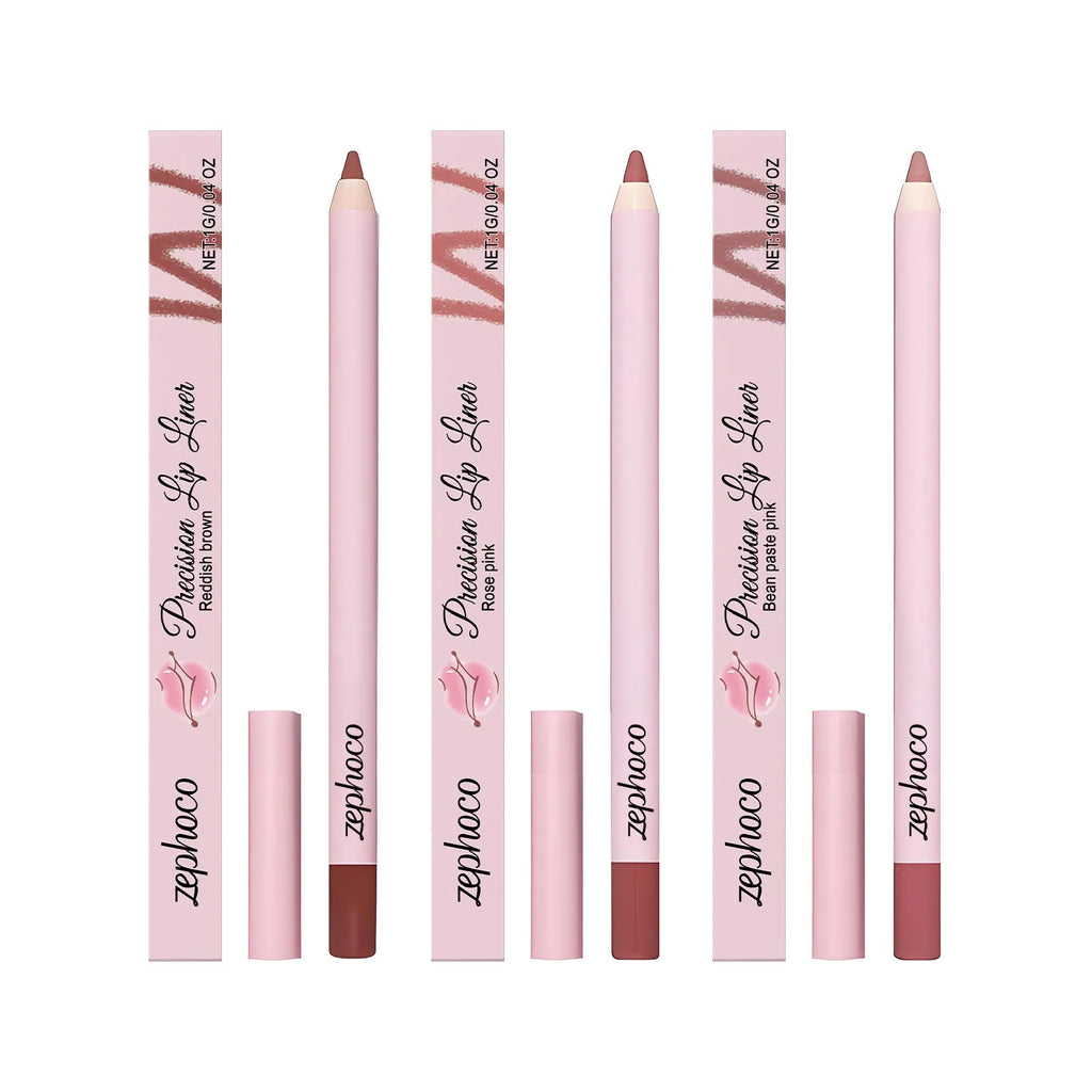 Colour rendering lip liner in Bean Pink shade with packaging dimensions 2x1.5x14.5 cm