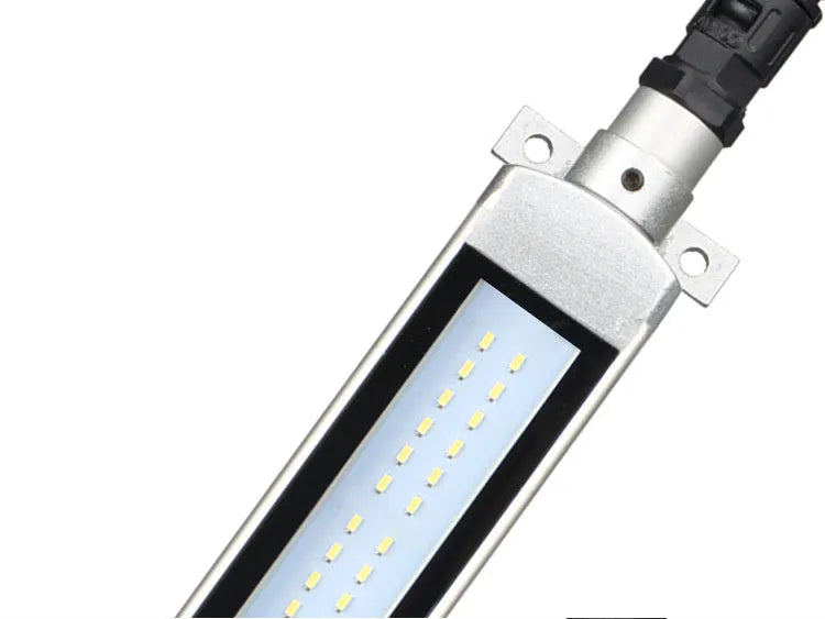 LED CNC lathe explosion proof work light with aluminium housing and tempered glass, IP68 rated