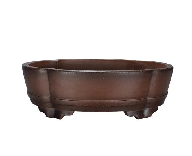 Classical purple clay bonsai flower pot measuring 50x39x16cm