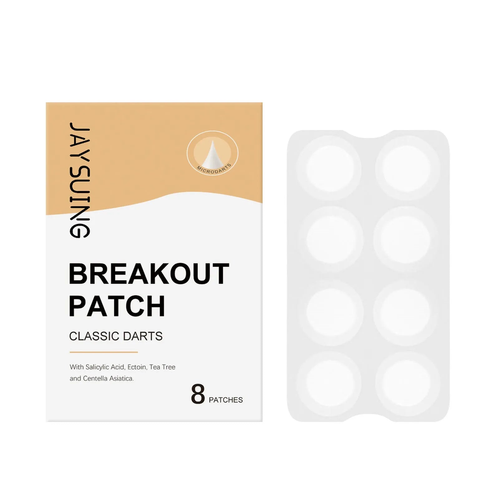 Acne patch with tea tree oil and asiatic centella extract, 8 patches for spot treatment on skin
