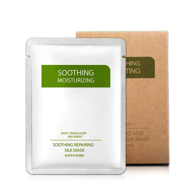 Soothing Silk Moisturizing Facial Mask 25 g white sheet for sensitive skin in box