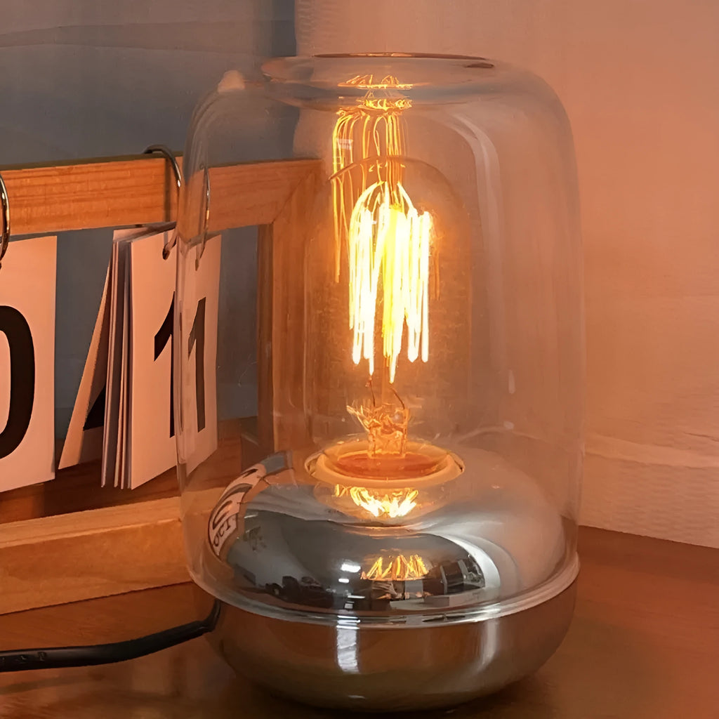 Waterless geometric ambience light socket-powered essential oil lamp 20cm modern design