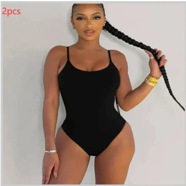 Backless triangle one-piece swimsuit in solid colour, polyester, no underwire, sizes XS-3XL