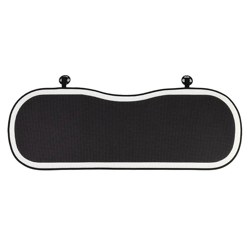 Plush automotive headrest neck pillow with checkered pattern for car seat comfort