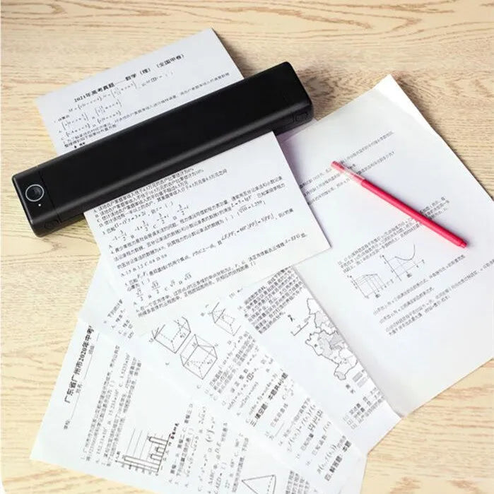 Phomemo M08F A4 portable thermal printer in white with Bluetooth and USB connectivity