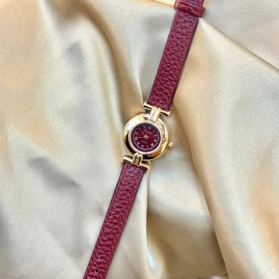 Alloy women's watch with Chinese style dial design options including camellia pattern and diamond arrangements