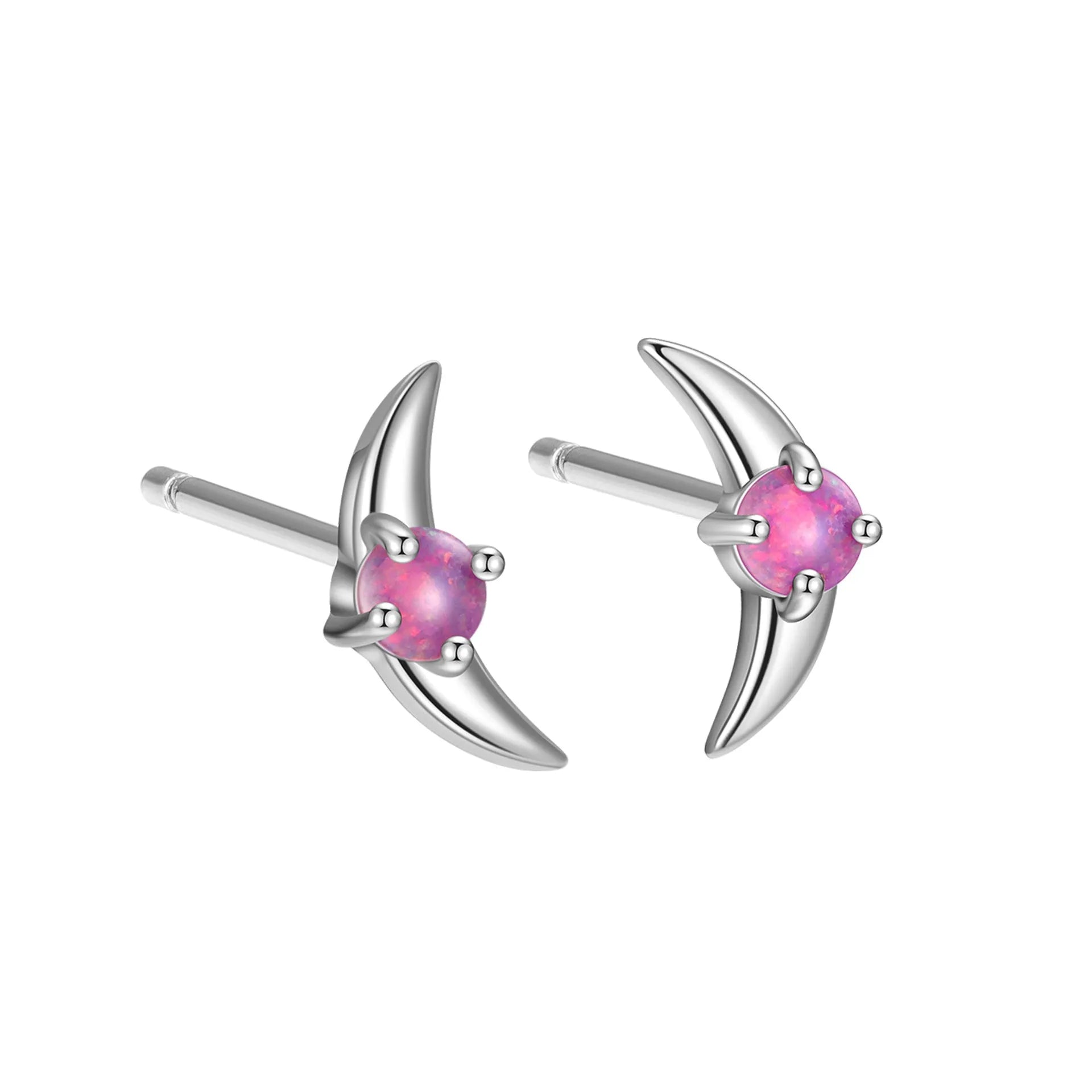 925 sterling silver geometric earrings with stone accents in gold or platinum colour finishes