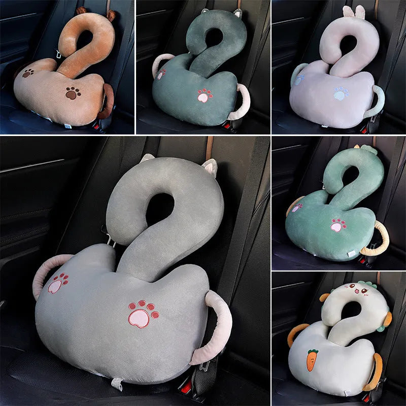 Cartoon animal hug cushion pillow with question mark pattern in assorted colours