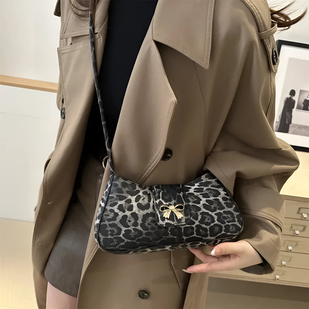 Women's casual PU leather handbag with sandwich pocket in black, brown, coffee, or khaki