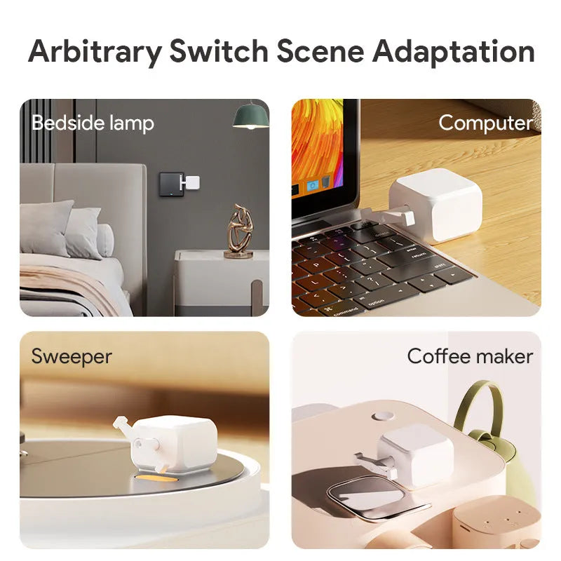 White Bluetooth rocker arm finger robot remote control with compact 53x29x14mm dimensions