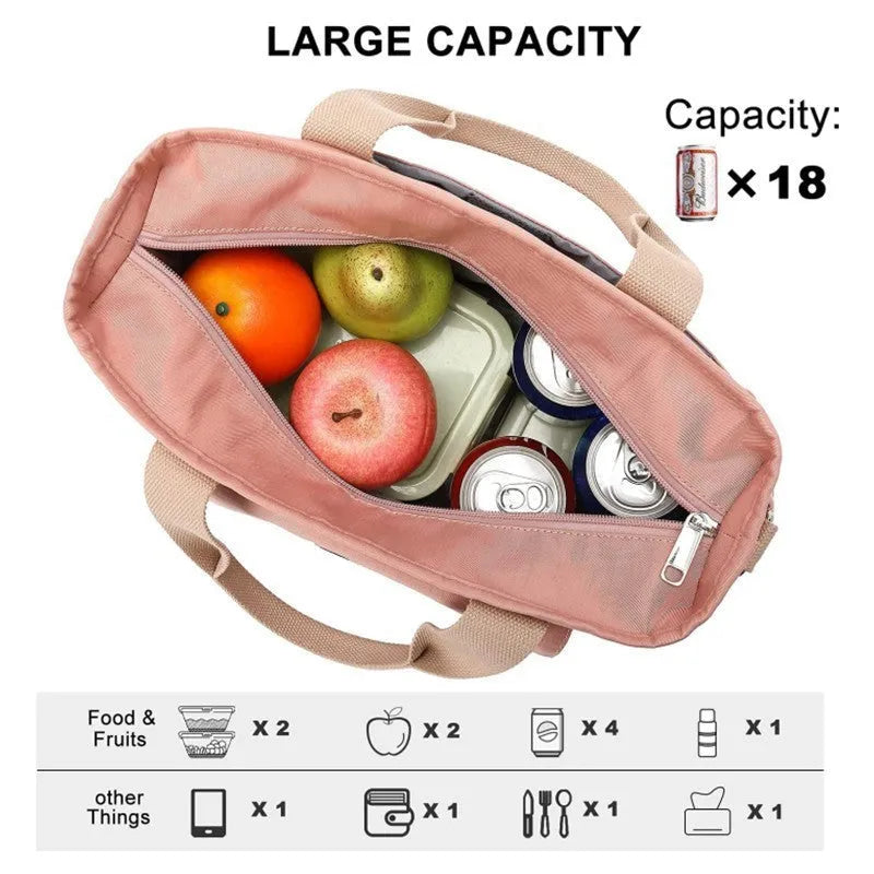 Cube style portable hiking picnic bag with removable shoulder strap in Oxford cloth material