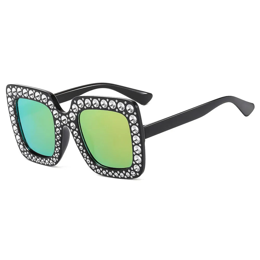 Plastic box sunglasses with multiple frame and lens colour options for sun protection and trendy style