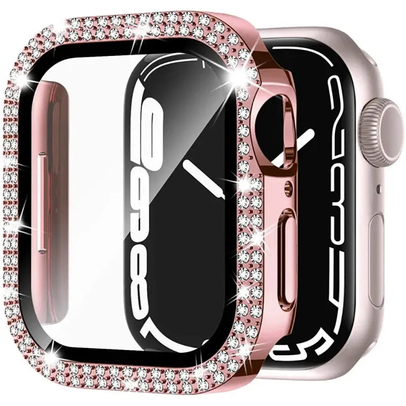 Apple Watch case with peep-proof screen protection in multiple colour options