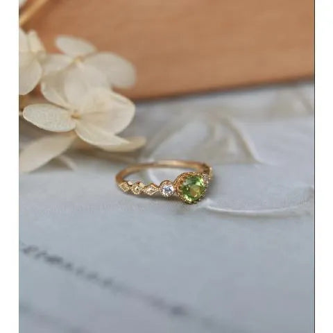 Japanese style geometric copper ring for women with a quadrilateral shape.