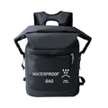 Black outdoor waterproof bag 25L 500D mesh clip for swimming river tracing rafting