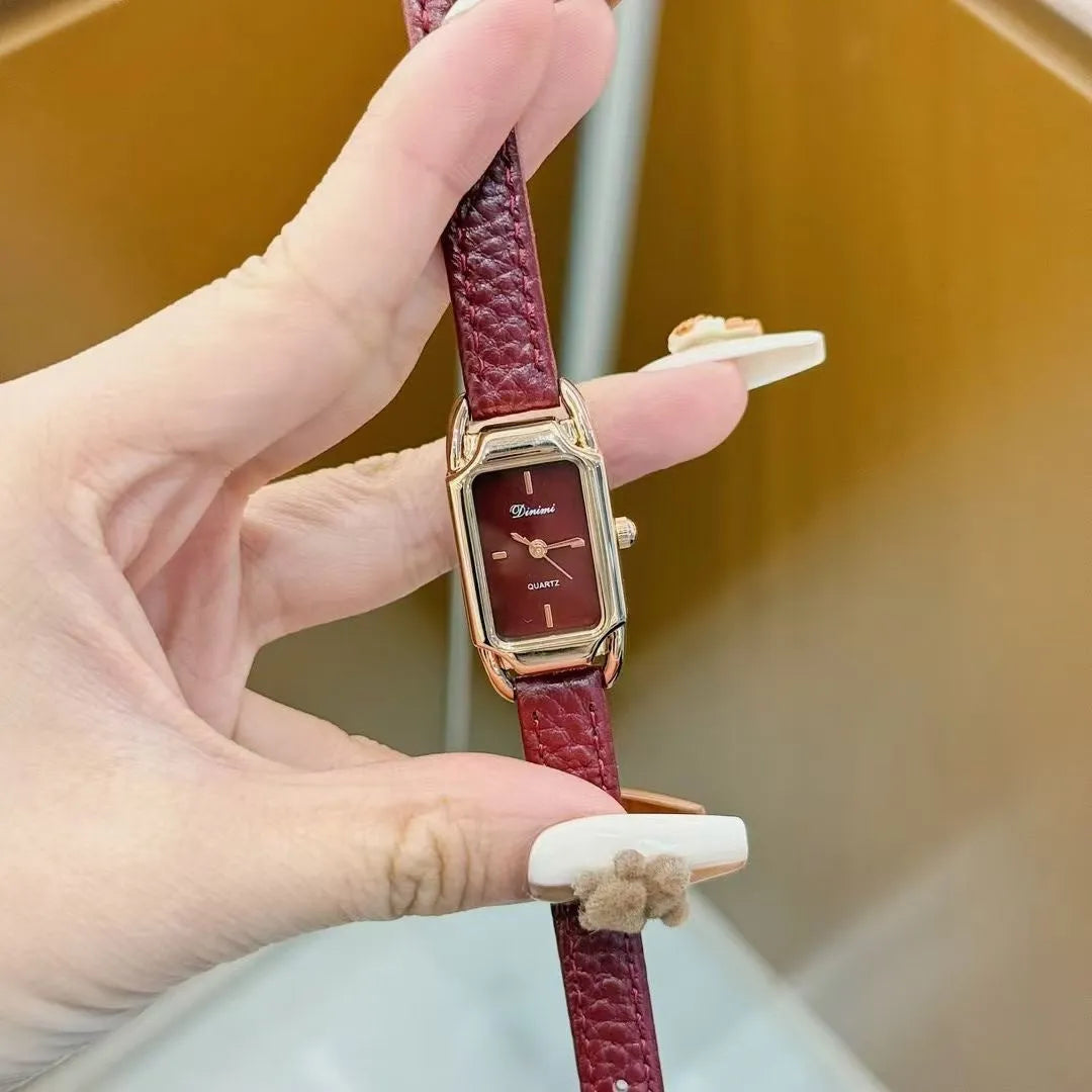 Alloy women's watch with Chinese style dial design options including camellia pattern and diamond arrangements