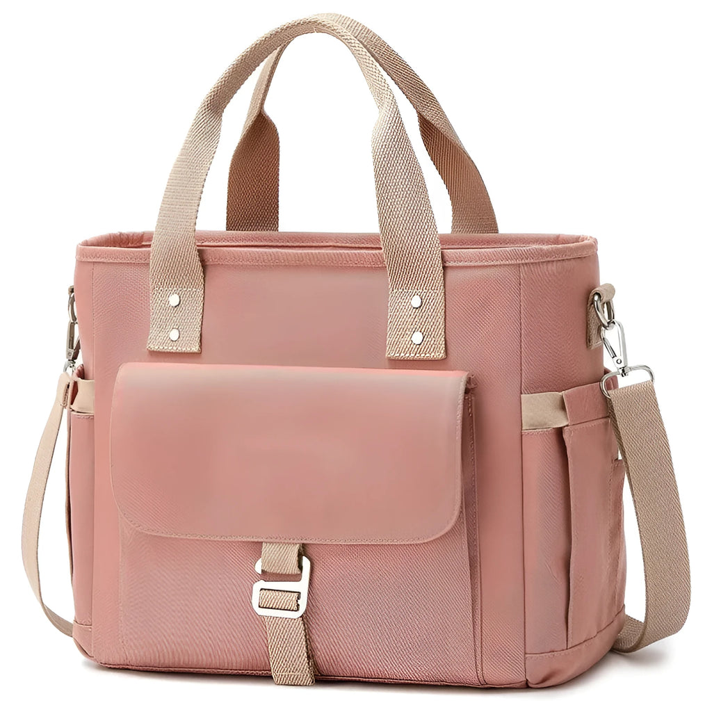 Cube style portable hiking picnic bag with removable shoulder strap in Oxford cloth material