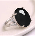 Adjustable alloy ring with geometric pattern in five colour options