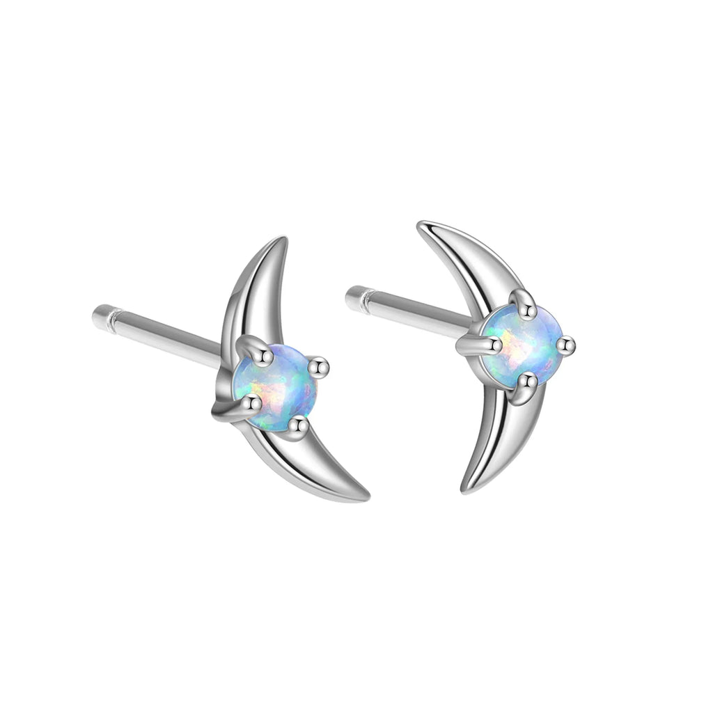 925 sterling silver geometric earrings with stone accents in gold or platinum colour finishes