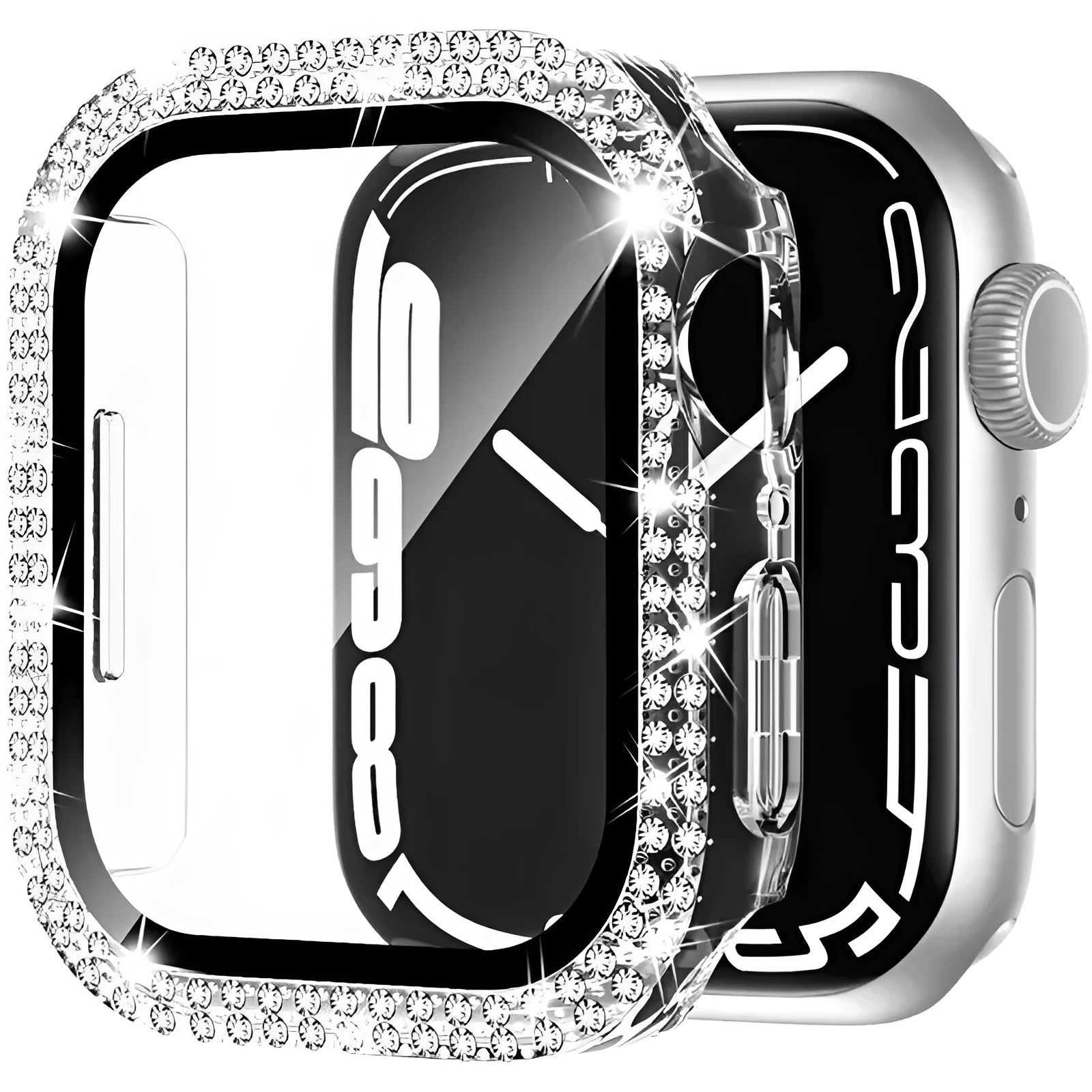 Apple Watch case with peep-proof screen protection in multiple colour options