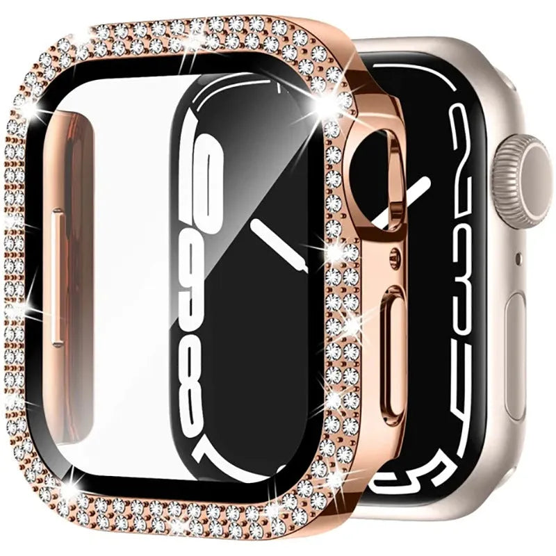 Apple Watch case with peep-proof screen protection in multiple colour options