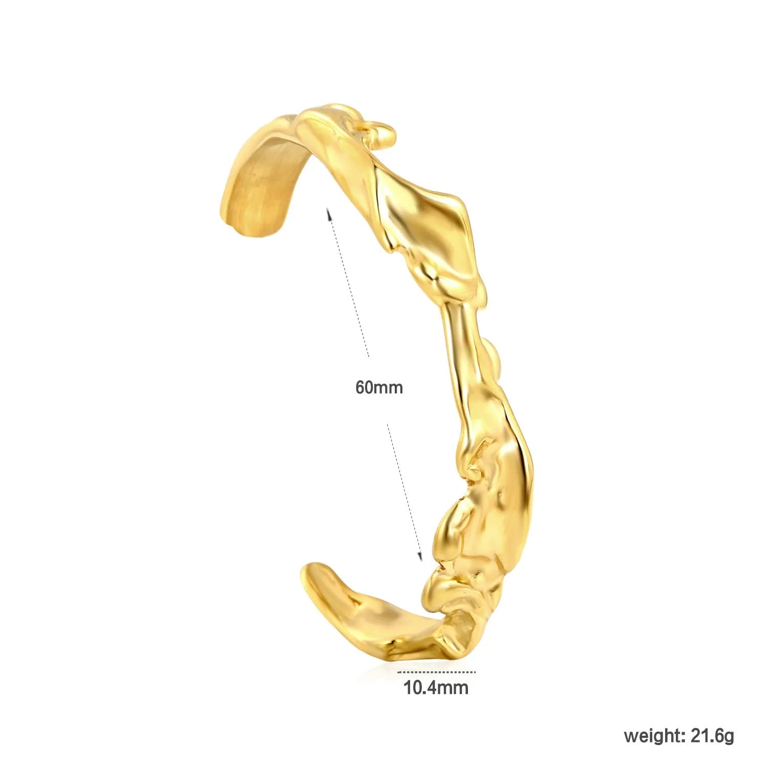 Contemporary stainless steel and alloy bracelet in European-American style on a wrist.