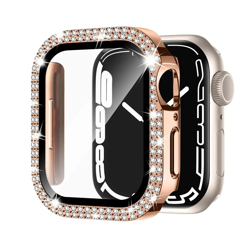 Apple Watch case with peep-proof screen protection in multiple colour options