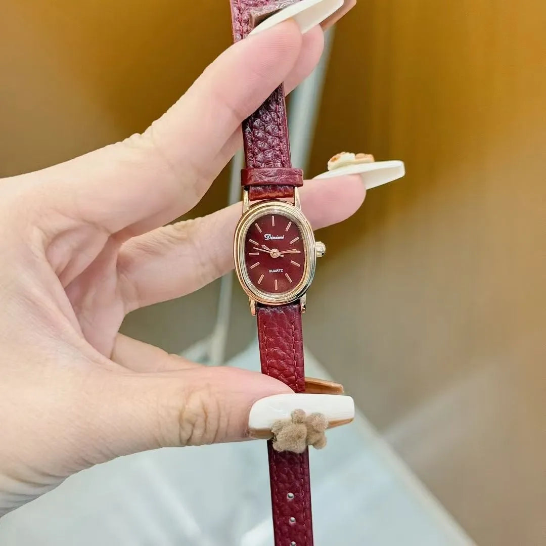 Alloy women's watch with Chinese style dial design options including camellia pattern and diamond arrangements