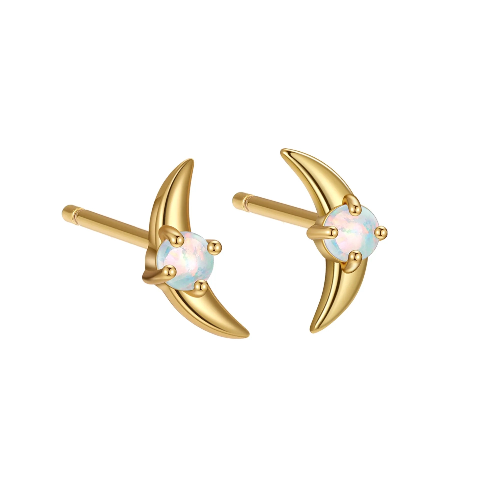 925 sterling silver geometric earrings with stone accents in gold or platinum colour finishes