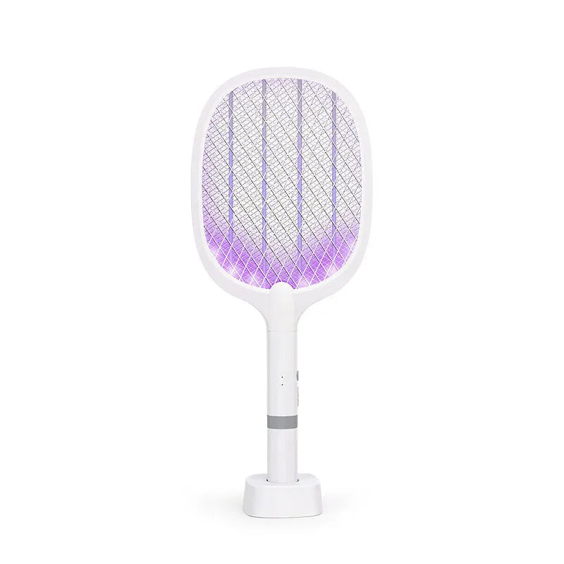 Rechargeable electric mosquito swatter with USB charging port for household insect control