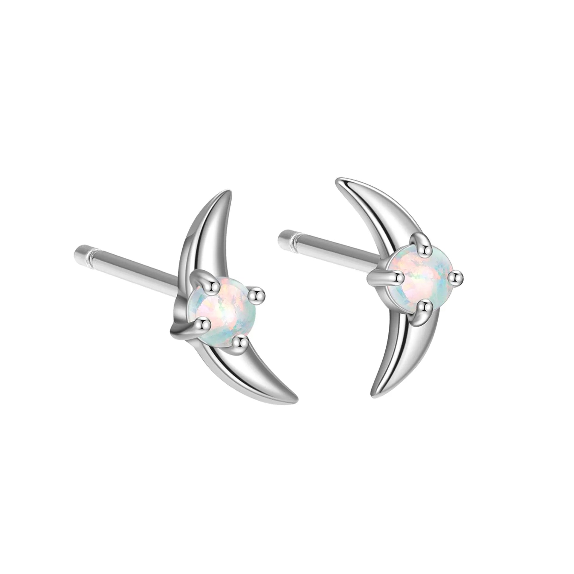 925 sterling silver geometric earrings with stone accents in gold or platinum colour finishes
