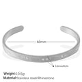 Gold buckle bracelet stainless steel open-end circle motif fashion OL