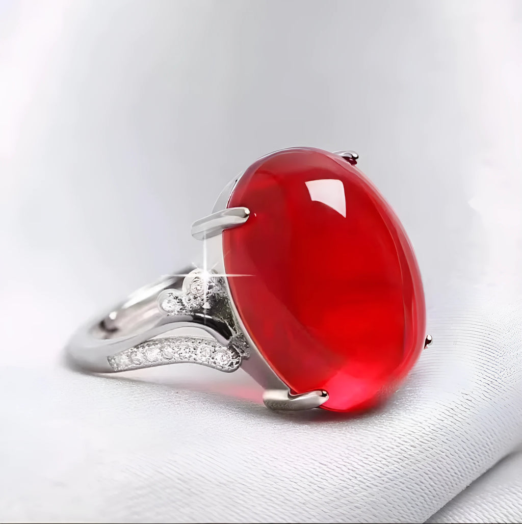 Adjustable alloy ring with geometric pattern in five colour options
