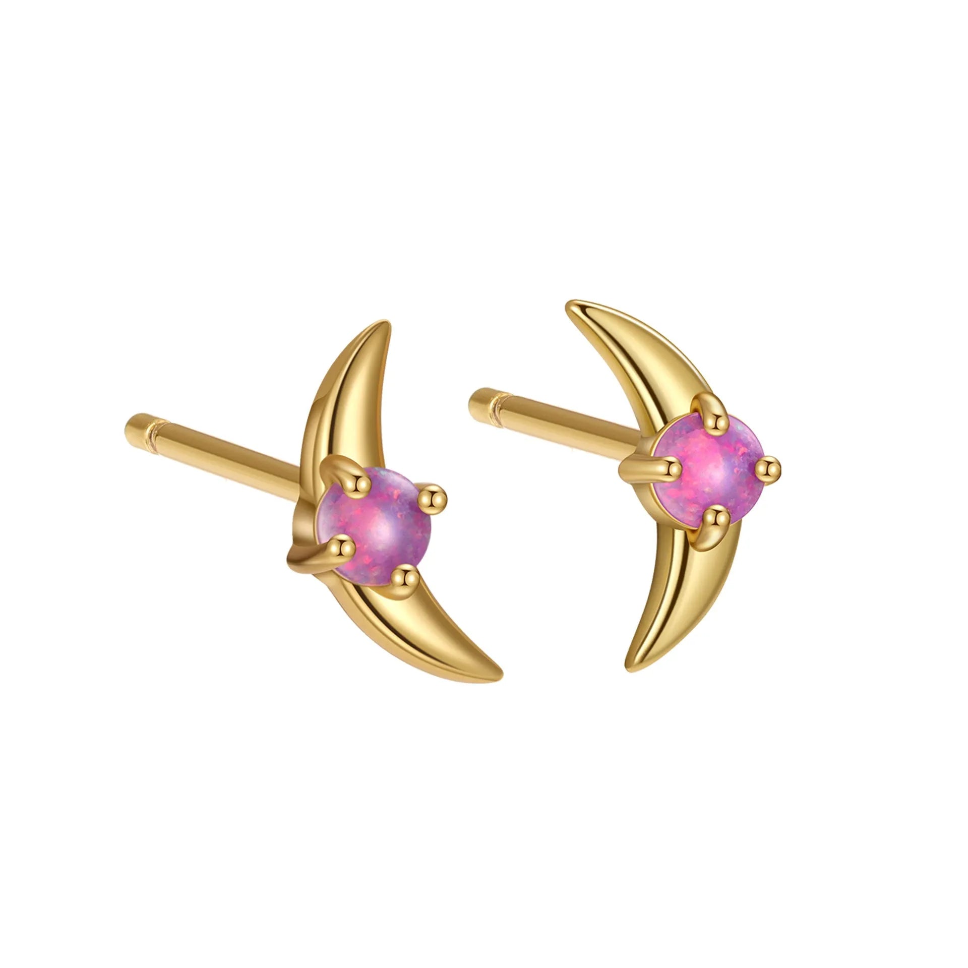 925 sterling silver geometric earrings with stone accents in gold or platinum colour finishes