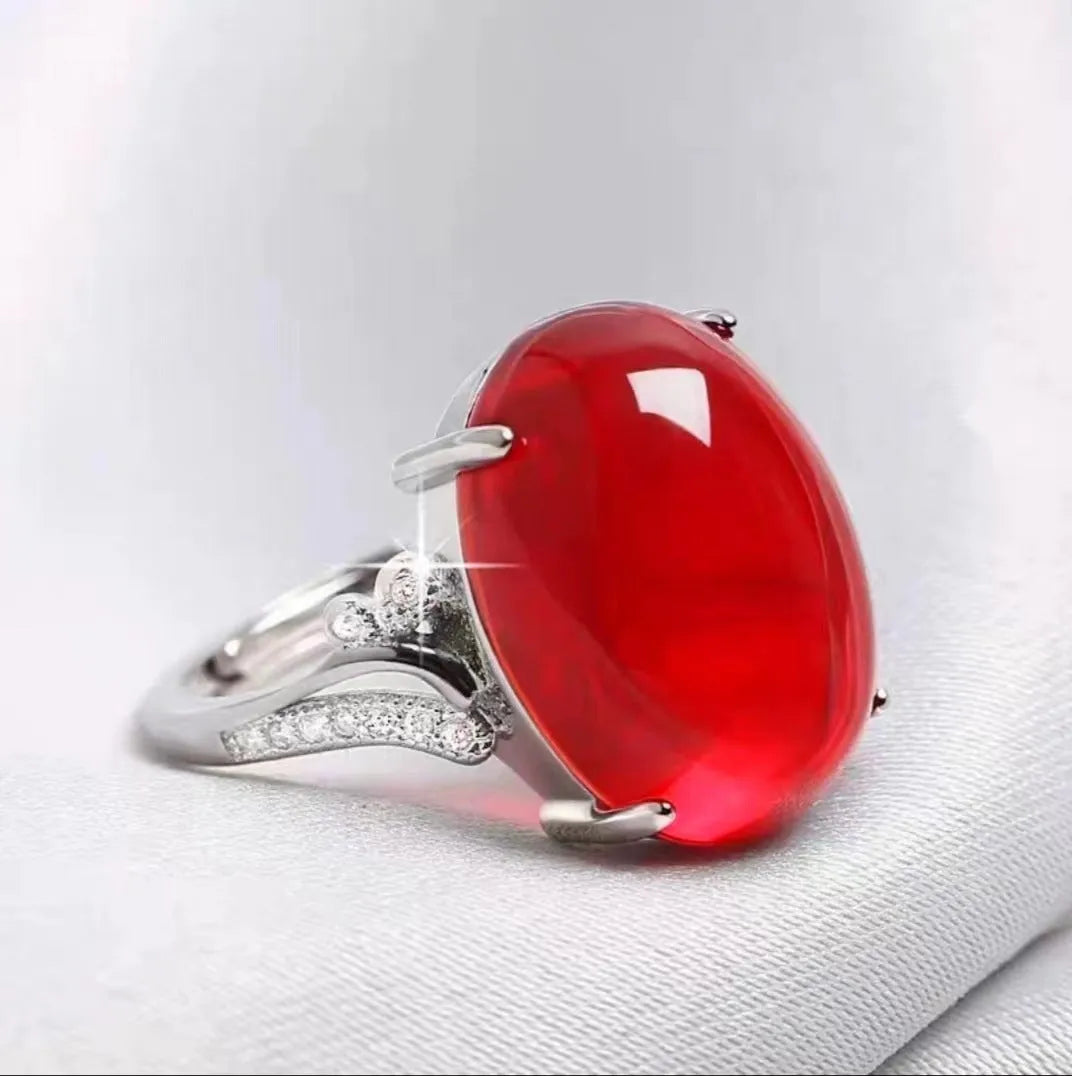 Adjustable alloy ring with geometric pattern in five colour options