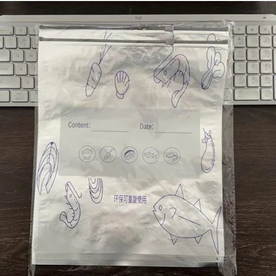Aluminium foil sealed storage bags showing three sizes and bag versus box style options