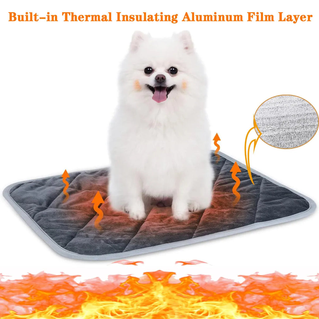 Grey multi-layer pet cushion for dogs and cats available in four different sizes